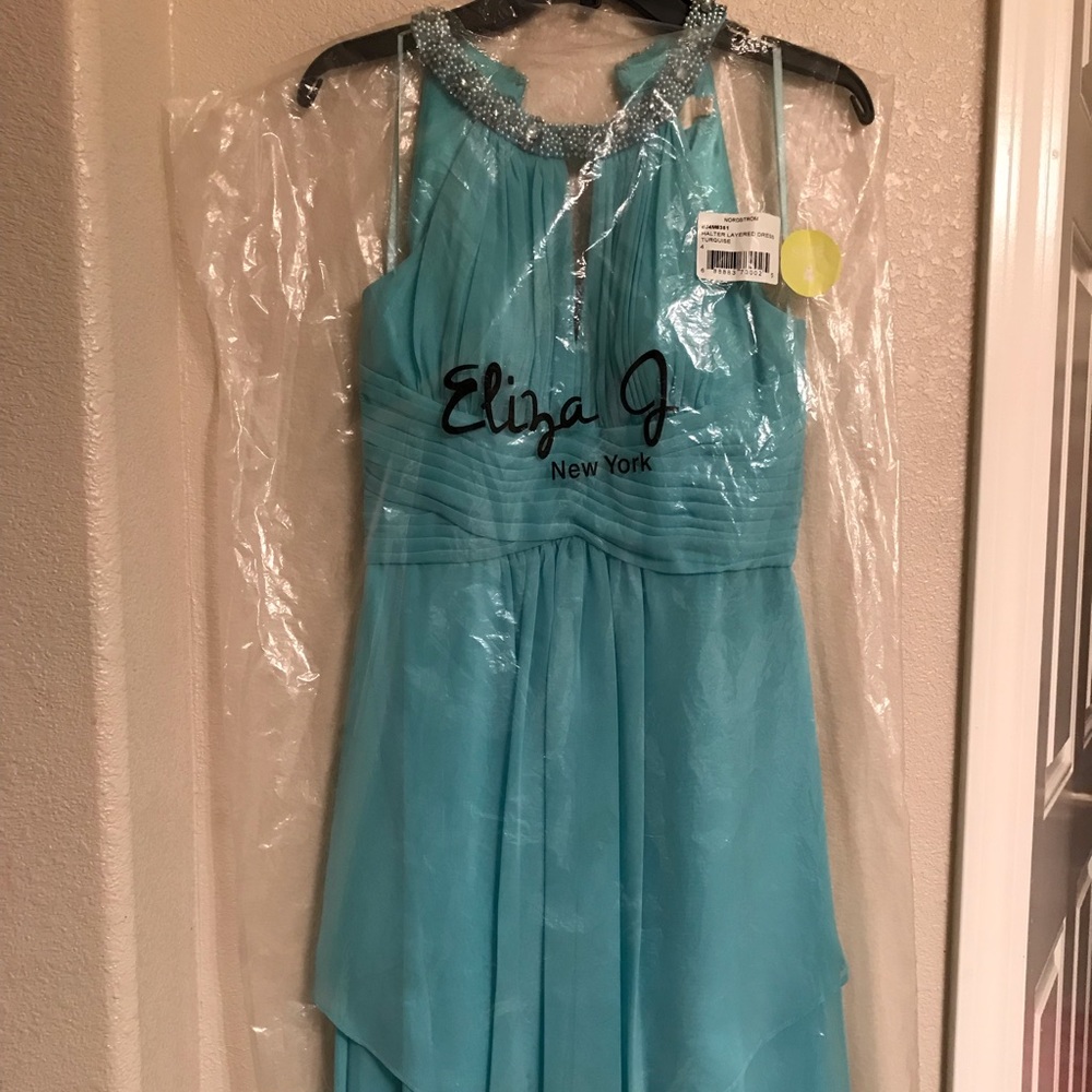 Eliza J New York Halter Neck Long Dress